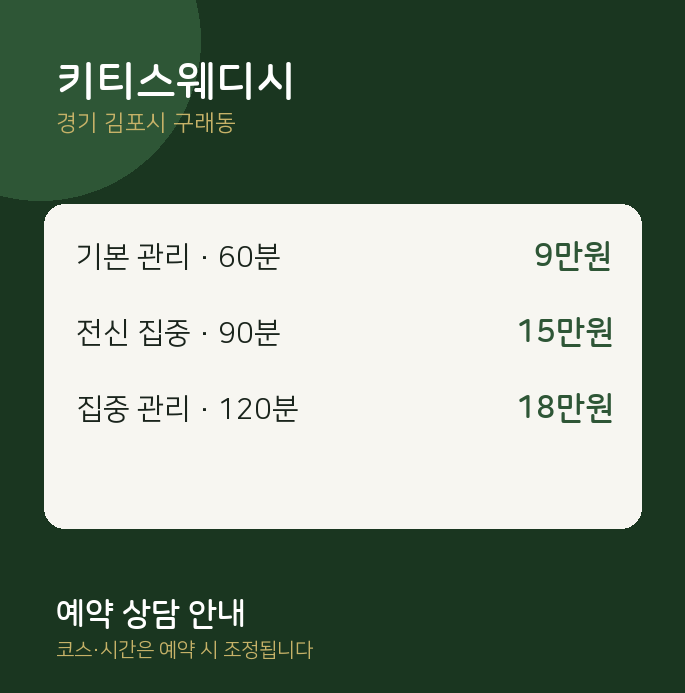 구래동 스웨디시 키티스웨디시