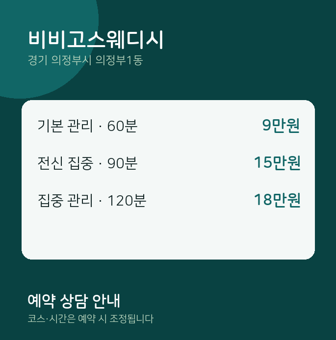 의정부1동 스웨디시 비비고스웨디시