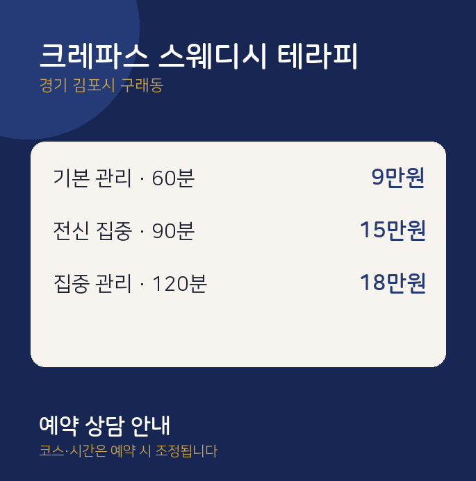 구래동 스웨디시 크레파스 스웨디시 테라피