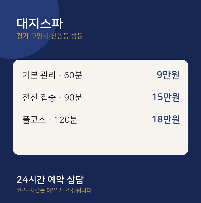 신원동 출장마사지 대지스파