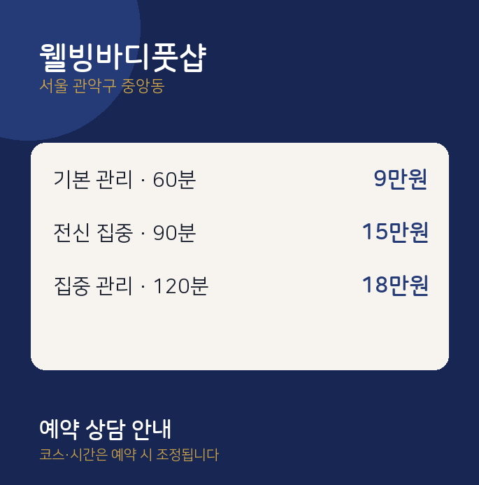중앙동 아로마 웰빙바디풋샵