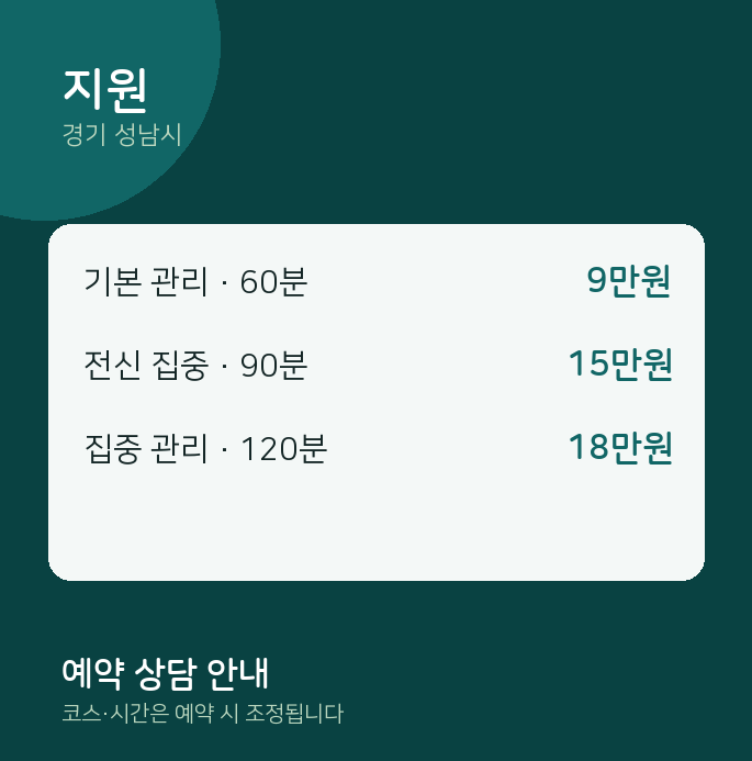 성남시 스웨디시 지원