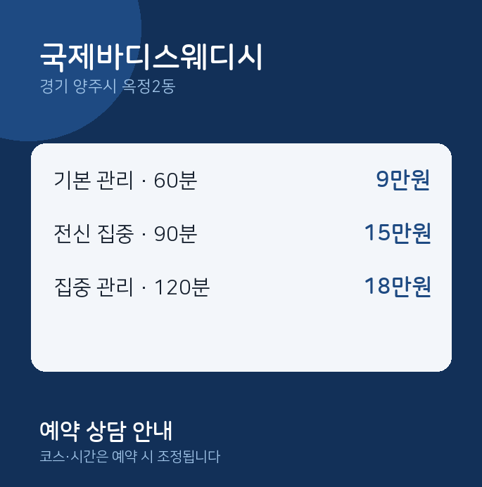 옥정2동 스웨디시 국제바디스웨디시