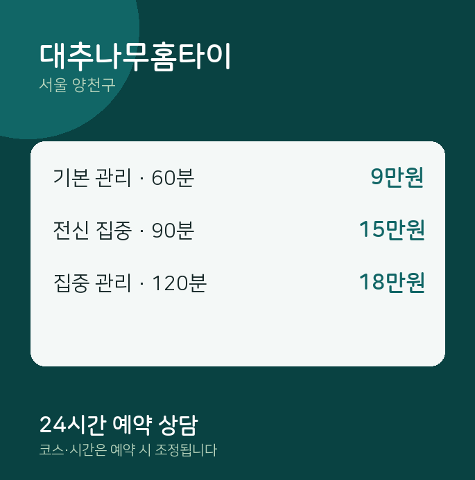 양천구 출장 대추나무홈타이