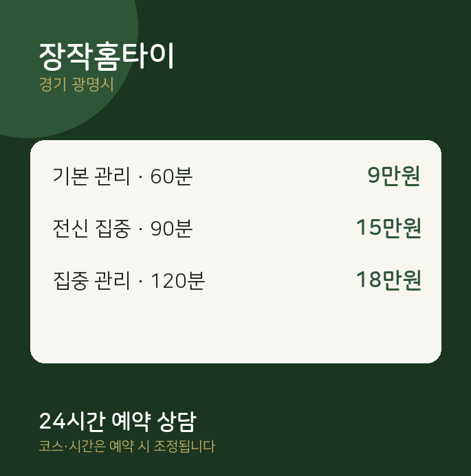 광명시 출장 장작홈타이