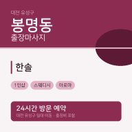봉명동 출장마사지 한솔